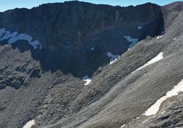 Glaciar rocoso de La Paúl (Macizo de Posets, Pirineos, 2020).