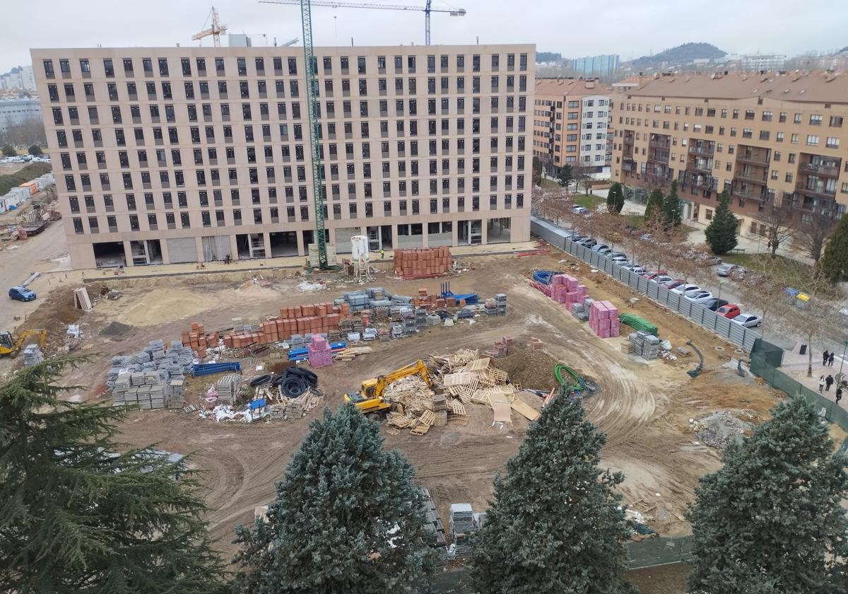 Parcela donde se construirá Aldi en Burgos.