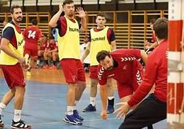 El UBU San Pablo durante un entrenamiento.