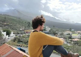 Carlo Cuñado en La Palma, donde viajó para hacer su reportaje sobre la isla tras el volcán.