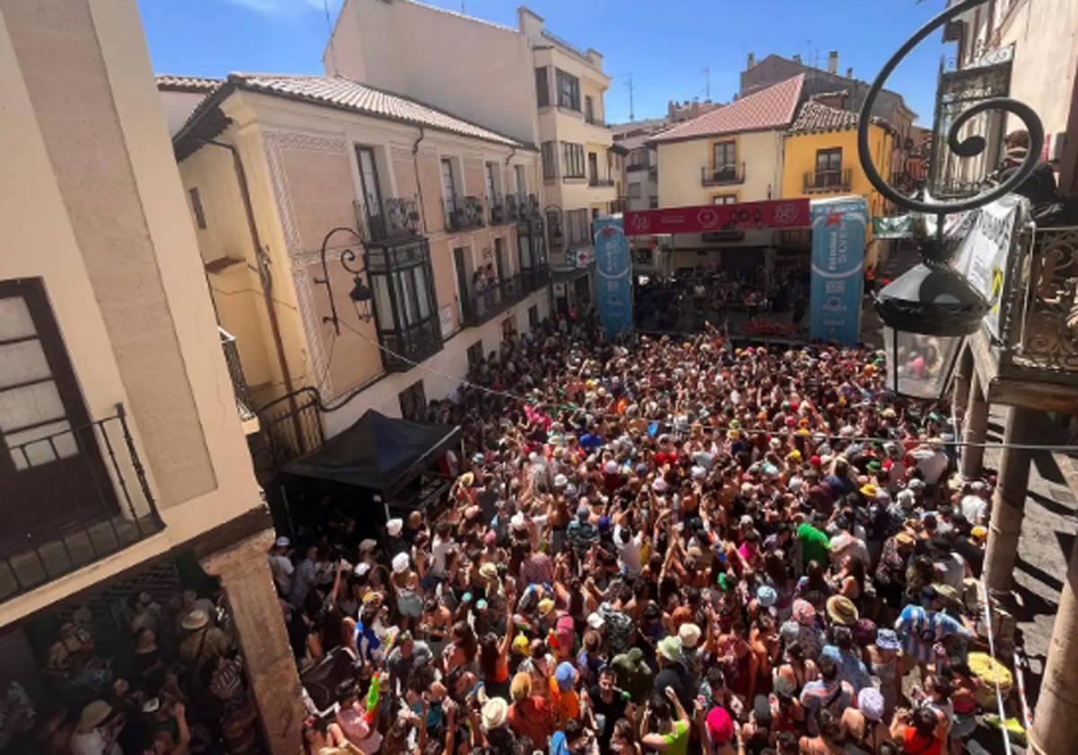 Concierto en la Plaza del Trigo en Aranda de Duero, en un pasada edición.