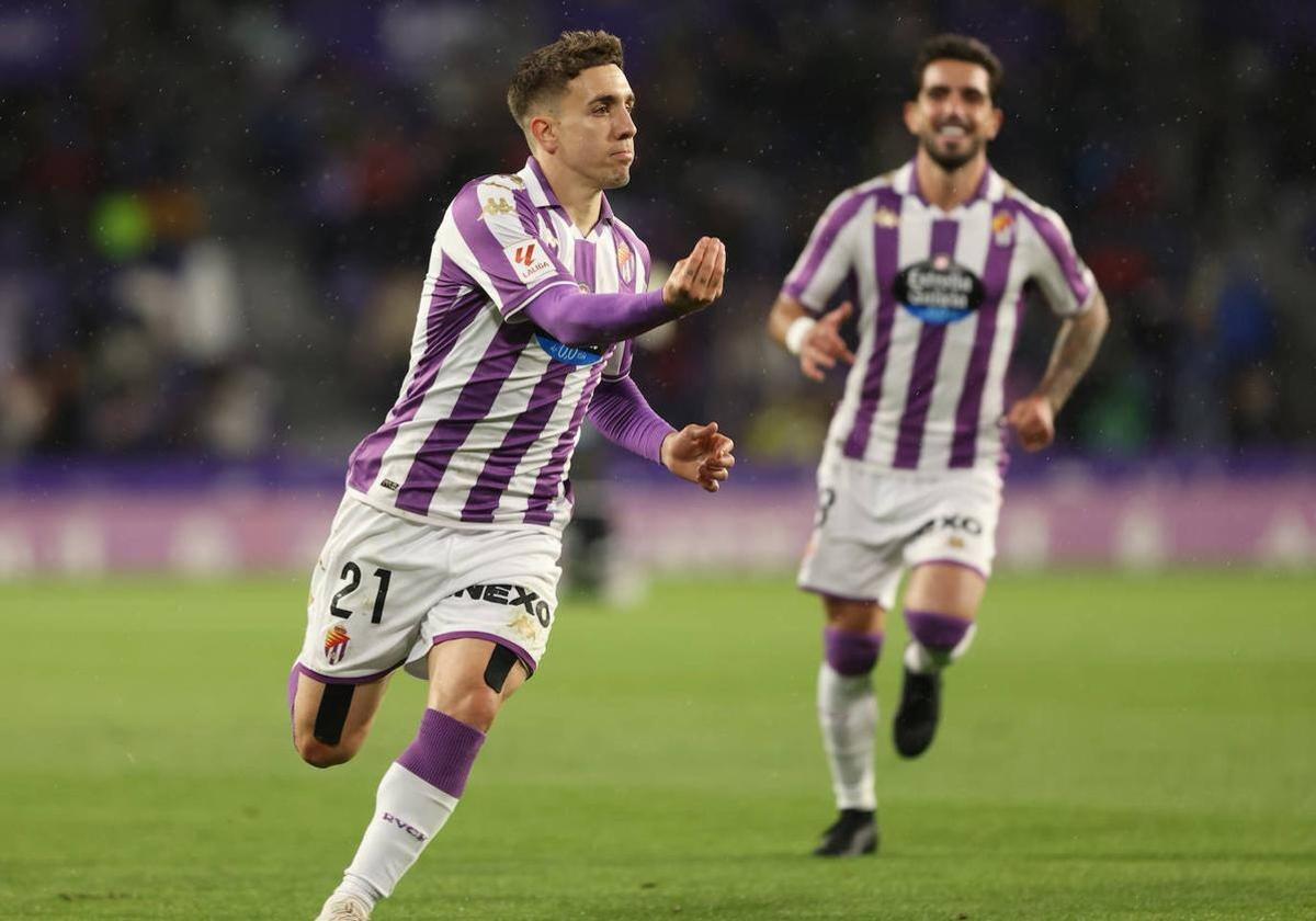 Montiel, con la camiseta del Real Valladolid.