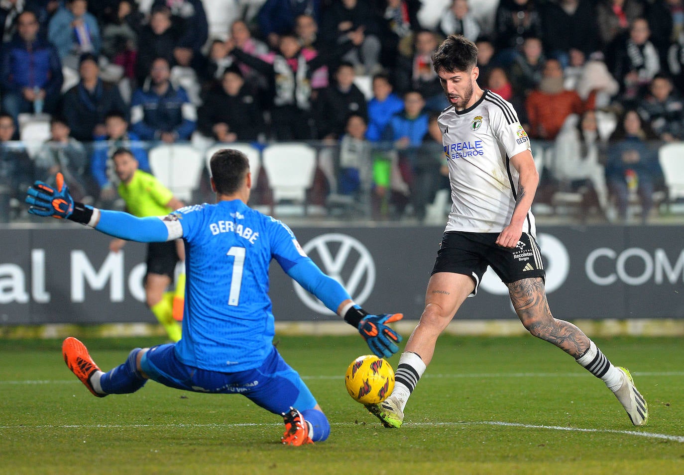 El partido Burgos CF-Albacete, en imágenes