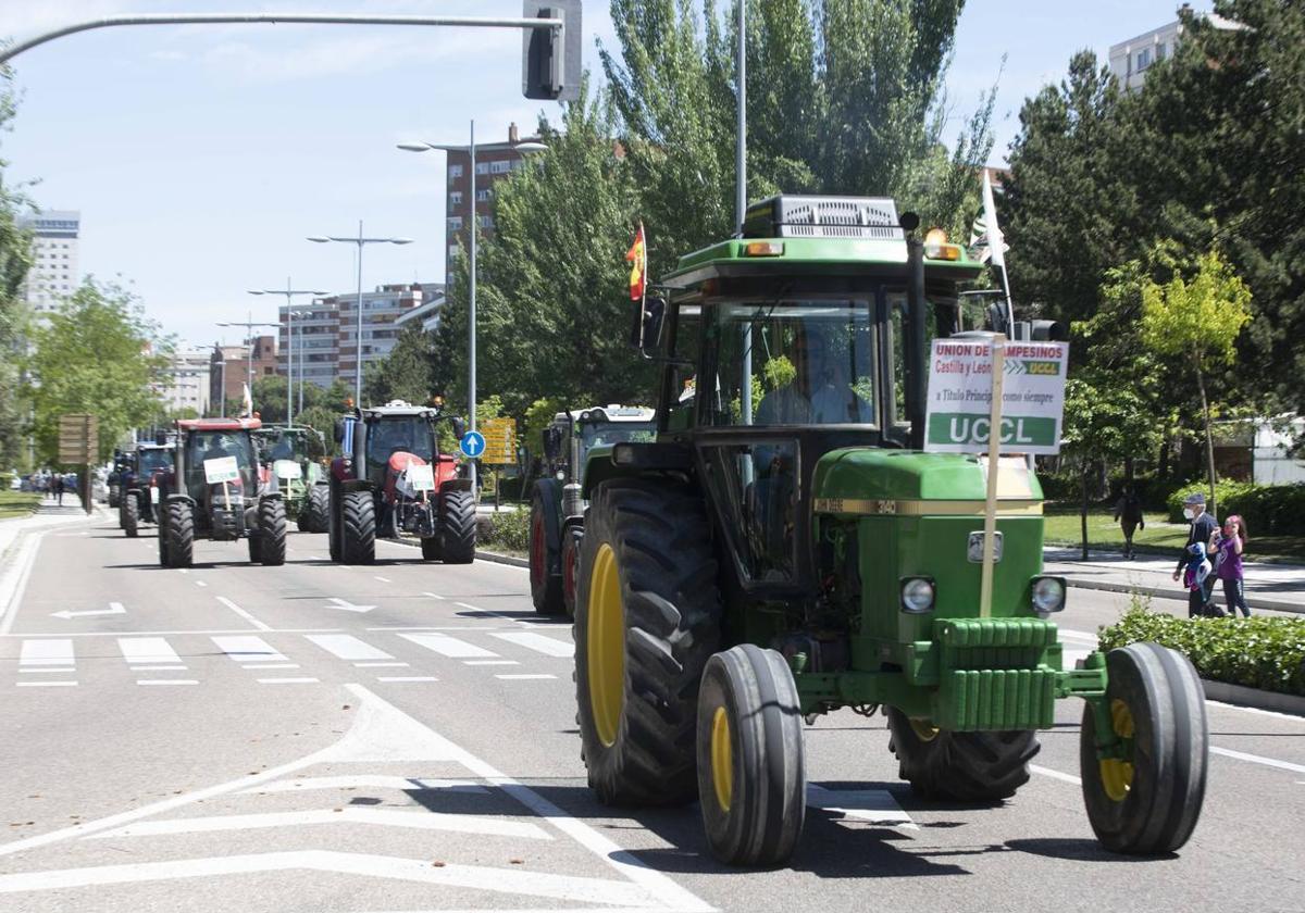 Imagen de archivo de una tractorada.