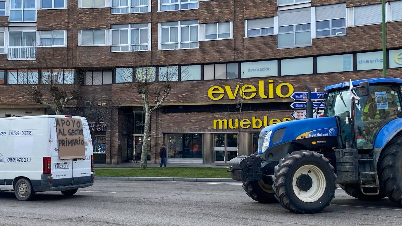 La tractorada en Burgos capital, en imágenes