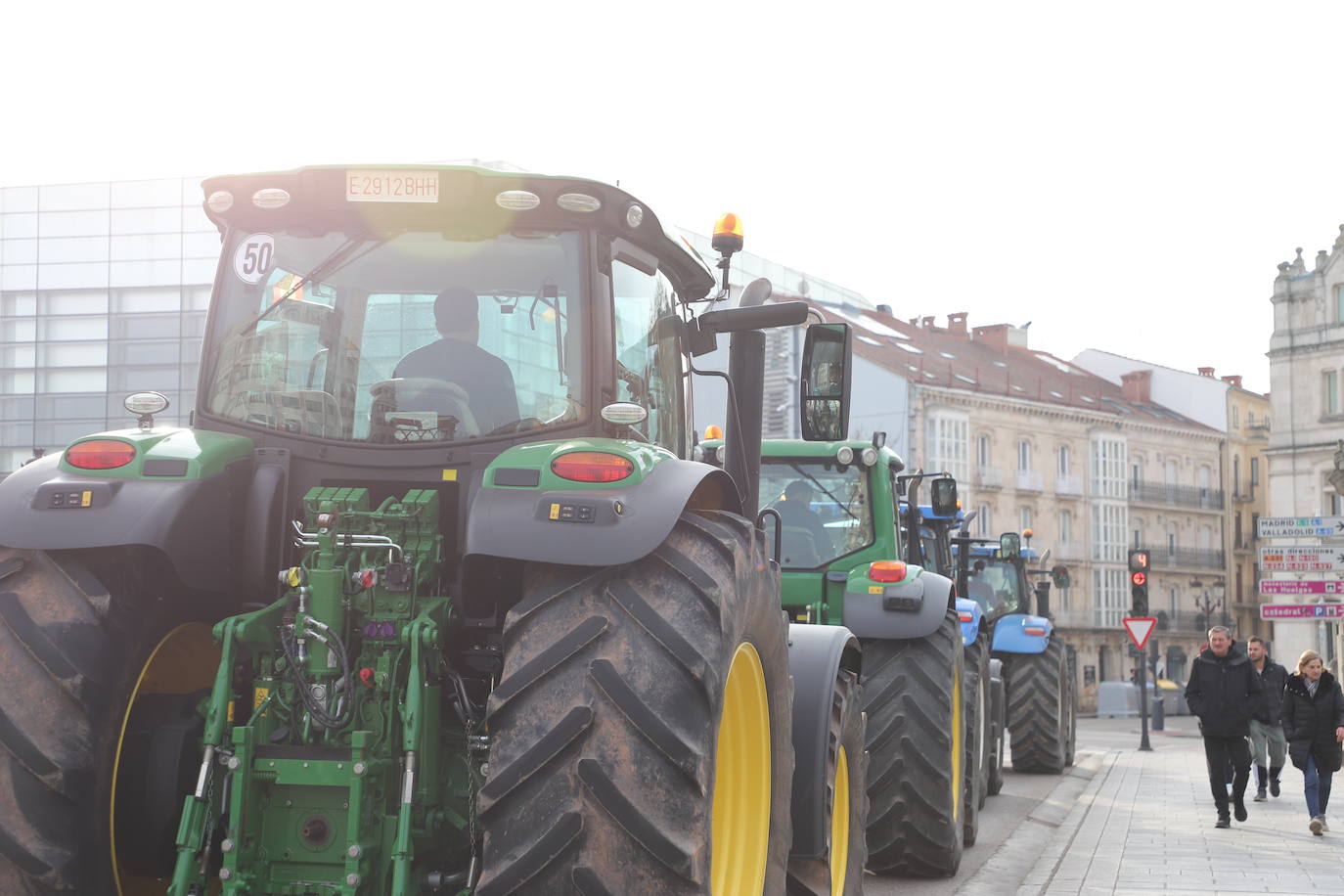 La tractorada en Burgos capital, en imágenes