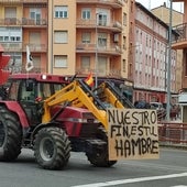 Llegó la tractorada a Miranda de Ebro