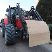 Agricultores y ganaderos se concentran a las puertas de la Subdelegación del Gobierno en Burgos