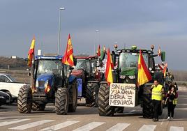 Imagen de la primera tractorada, celebrada el 6 de enero.