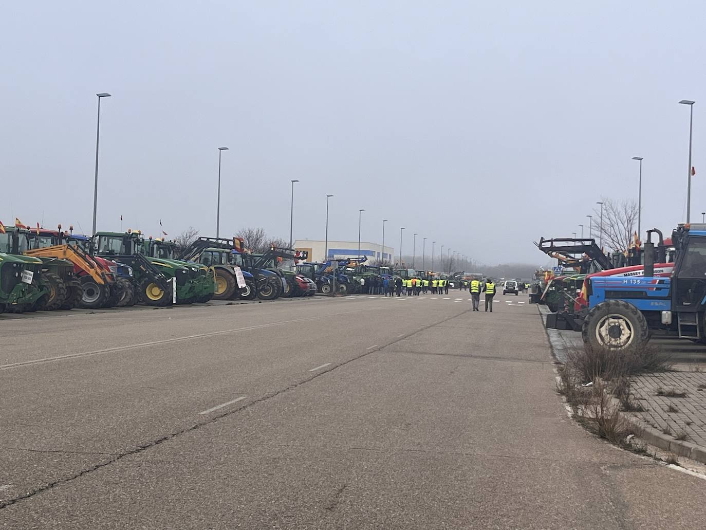 La tractorada de Aranda de Duero, en imágenes