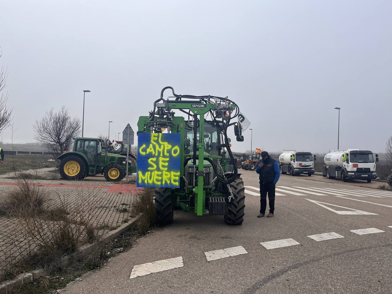 La tractorada de Aranda de Duero, en imágenes