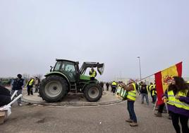 Imágenes de la tractorada de este miércoles en Aranda de Duero