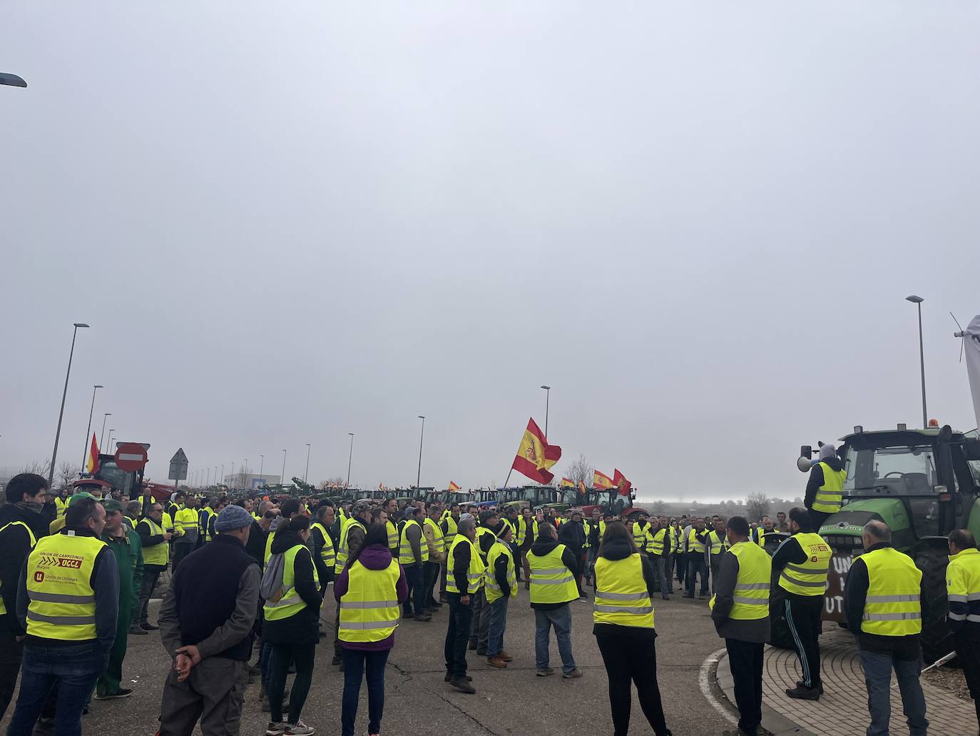 La tractorada de Aranda de Duero, en imágenes