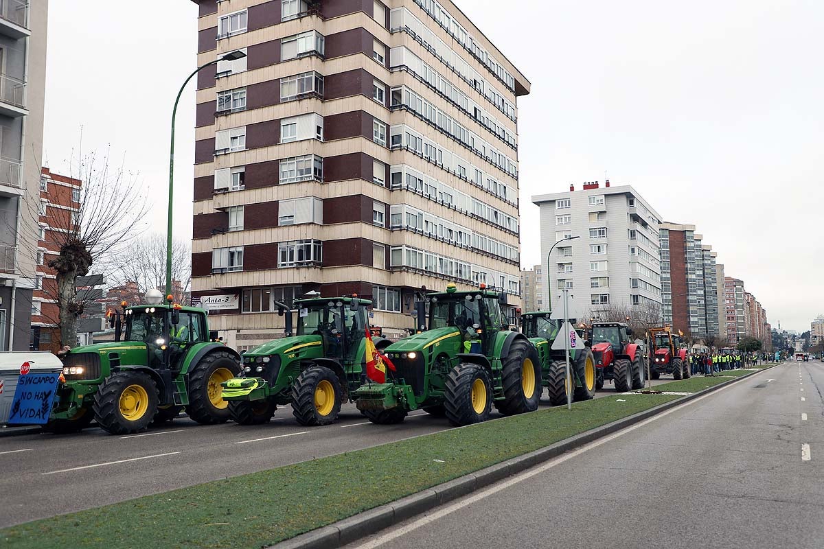 Nueva protesta agraria por las calles de Burgos