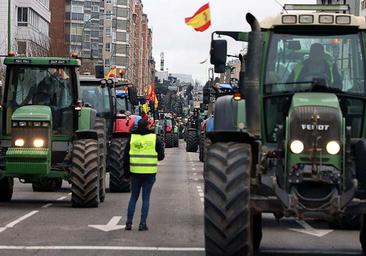 El campo burgalés protesta unido y no descarta más movilizaciones