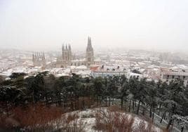 Imagen de Burgos nevado.