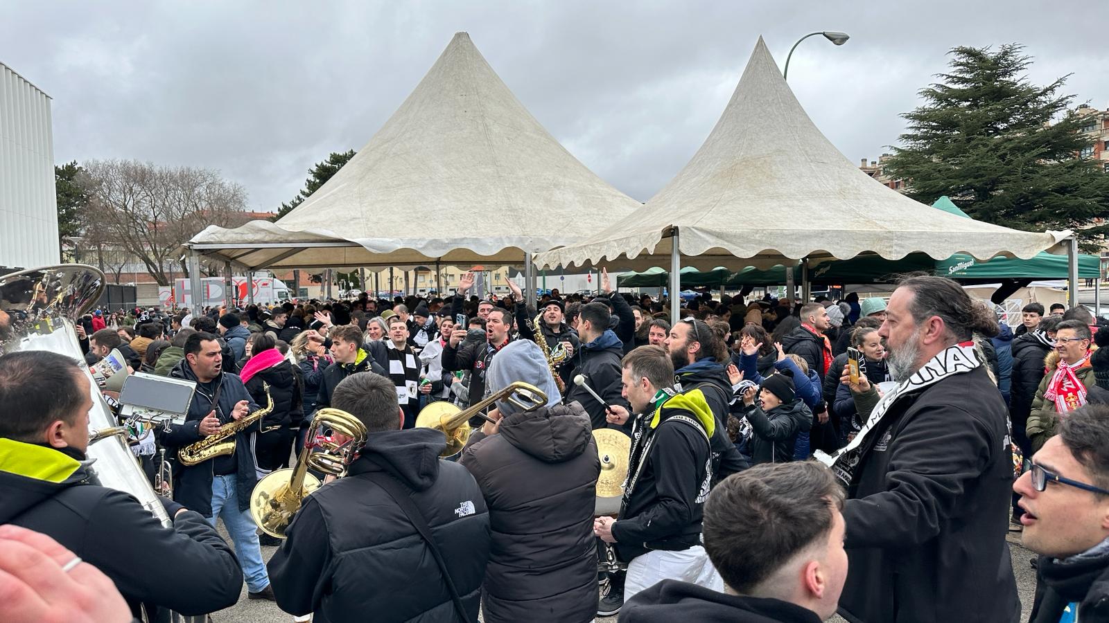 Imágenes de la fiesta previa al Burgos CF-Sporting