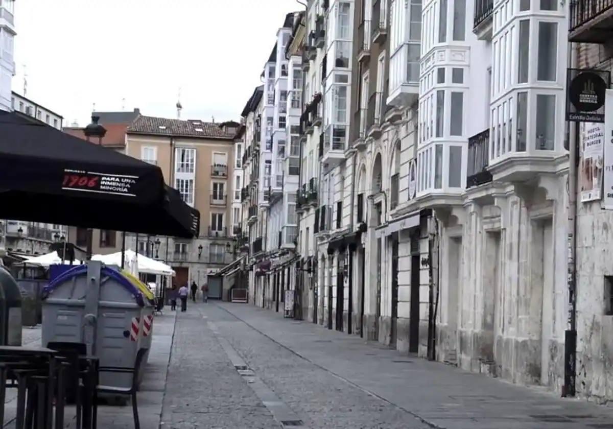 Huerto del Rey, plaza en la que murió Sergio Delgado el sábado de madrugada.