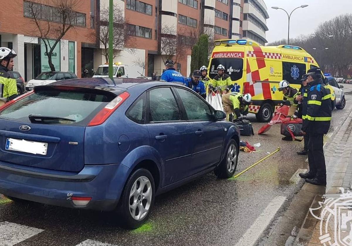 Herido muy grave un niño de cinco años en un atropello en la avenida Castilla y León