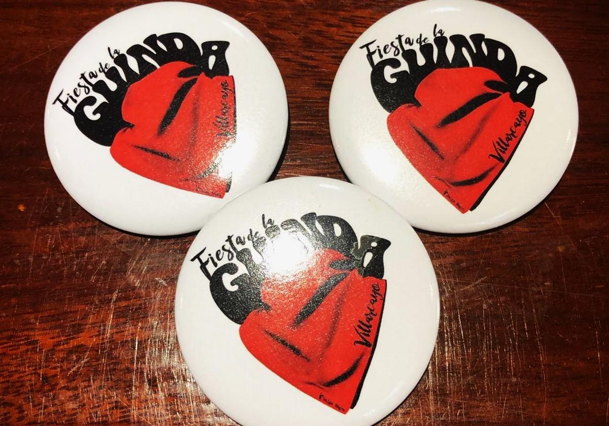 Chapas de la Fiesta de La Guinda de Villarcayo.