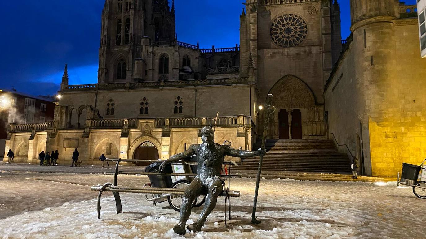 La nieve en Burgos, en imágenes