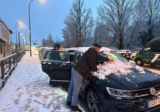 La nieve en Burgos, en imágenes