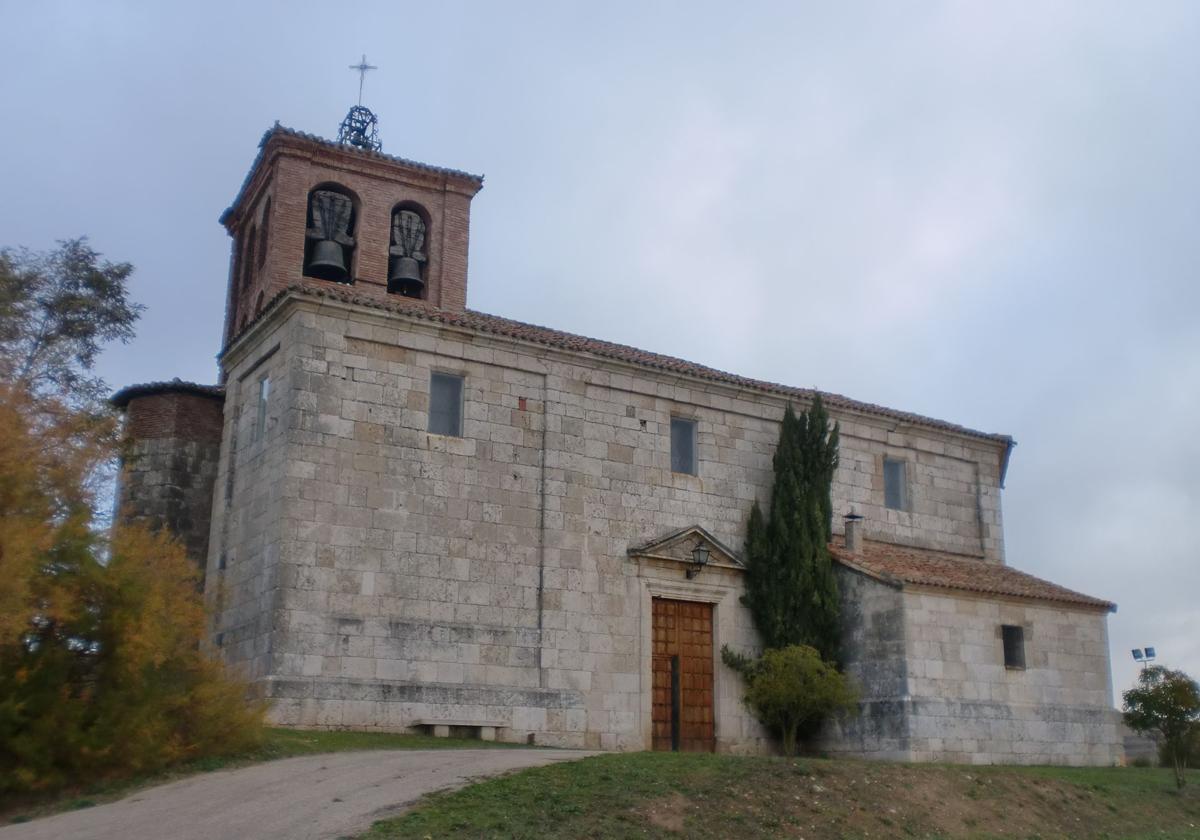 Vista de la iglesia de Villariezo.