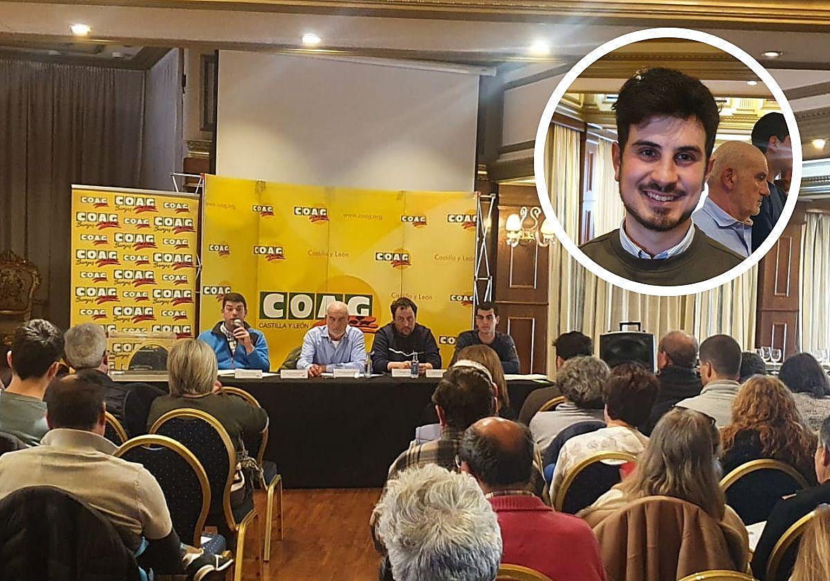 Reunión de COAG en la que se eligió a Diego Saldaña (derecha) como coordinador.