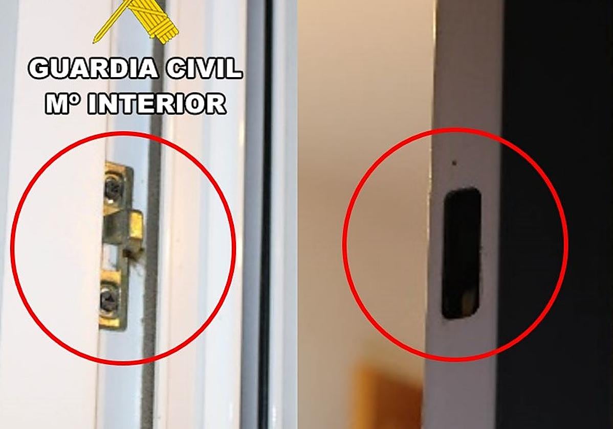 Detalle de la ventana forzada en una de las viviendas.