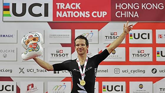 Aaron Gate se hace con la medalla de oro en el ómnium de Hong Kong