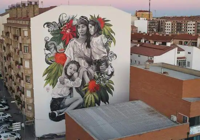 Mural ubicado en Aranda de Duero