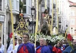 La procesión de Jesús en la Borriquilla ha recorrido el centro de Burgos.