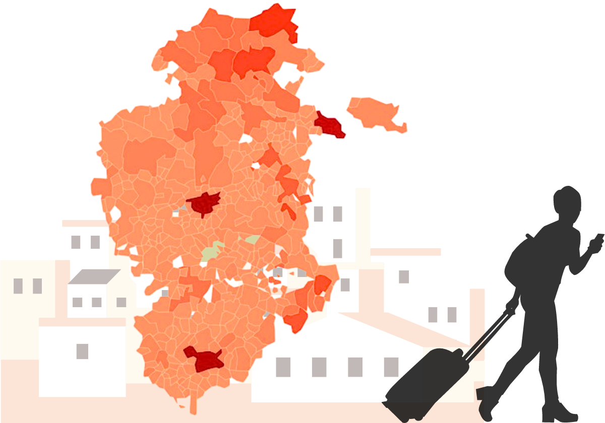 Ocho municipios de Burgos tienen más vecinos en el extranjero que habitantes empadronados