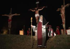 Imagen del viacrucis de Villalbilla de Burgos.