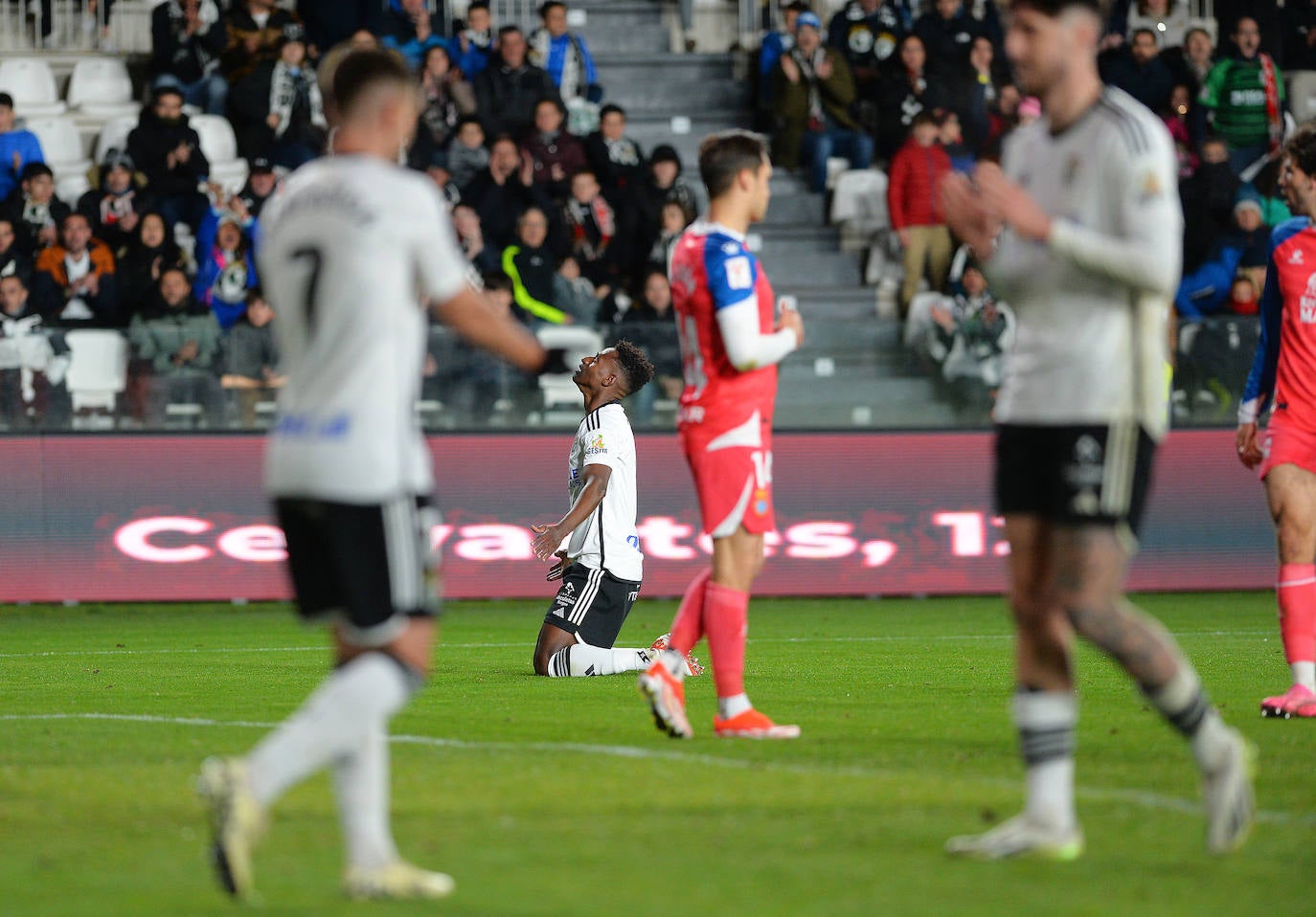 El partido Burgos CF - RCD Espanyol, en imágenes