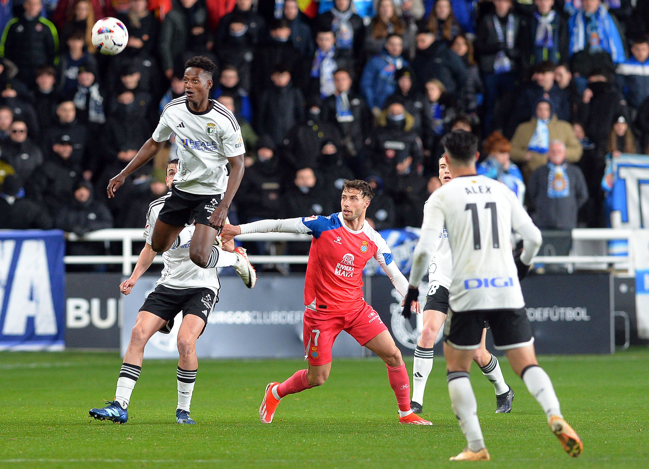 El partido Burgos CF - RCD Espanyol, en imágenes