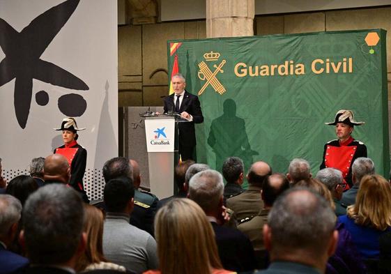 Fernando Grande-Marlaska, ministro del Interior, en la presentación del Centro de Fotografía Histórica de la Guardia Civil.