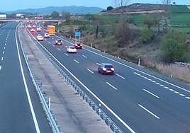 La circulación del tráfico estuvo congestionada durante buena parte de la tarde del domingo