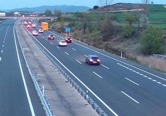 La circulación del tráfico estuvo congestionada durante buena parte de la tarde del domingo