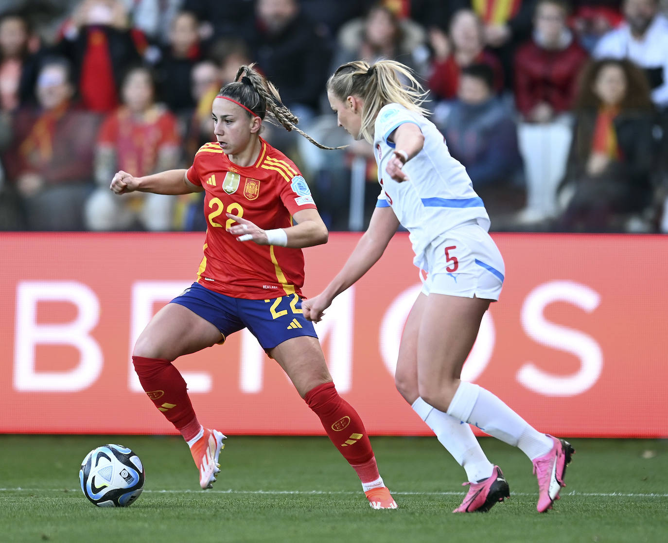 El partido de la Roja en Burgos, en imágenes