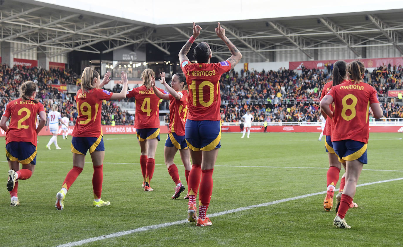 El partido de la Roja en Burgos, en imágenes