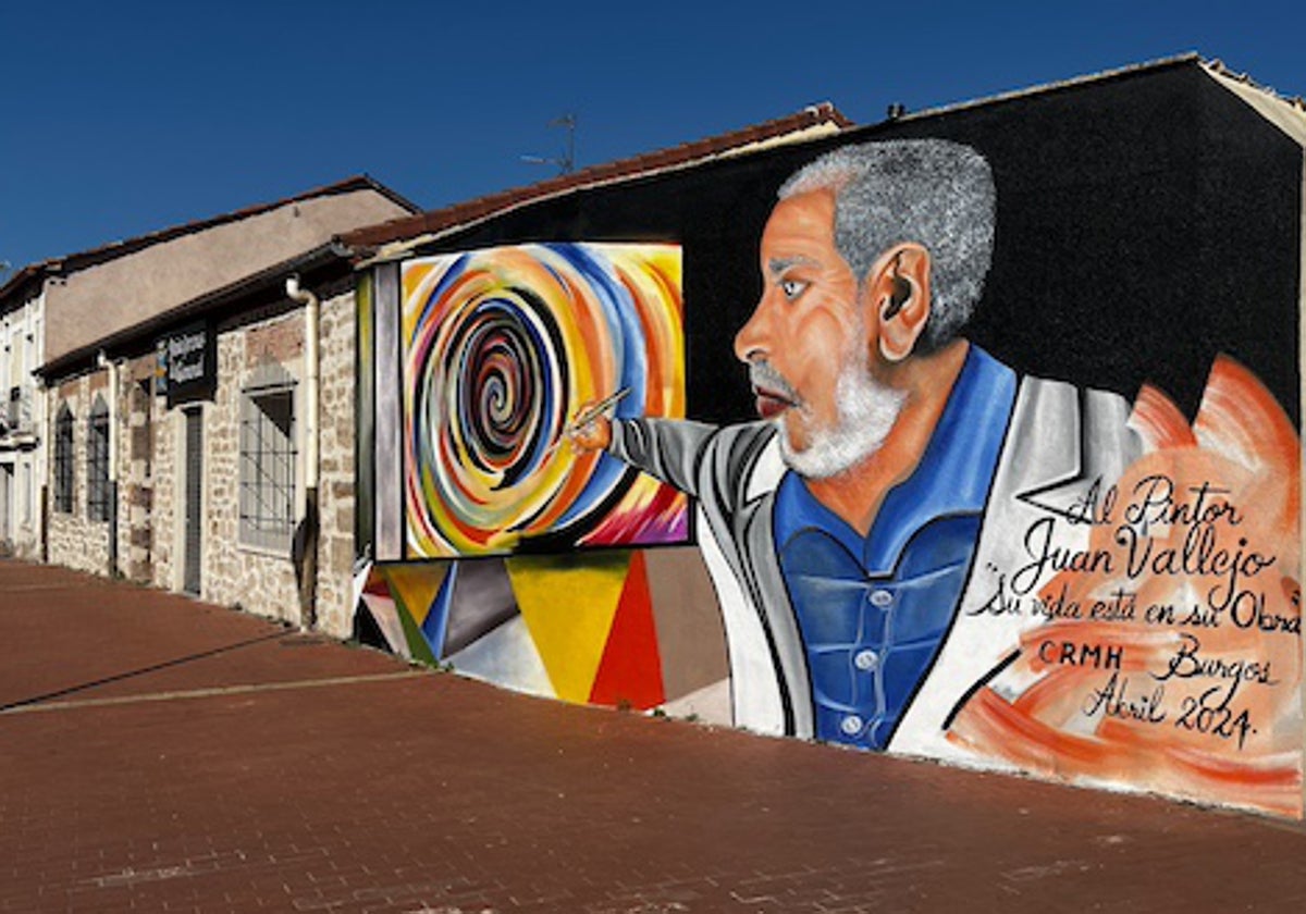 Mural en la plaza Nueva de Gamonal.