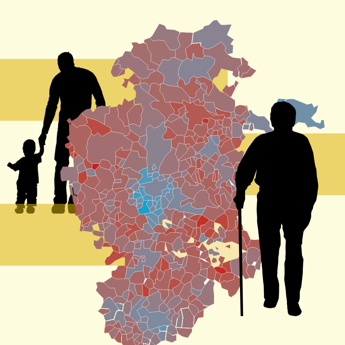 El 94% de los municipios de Burgos tiene una edad media superior a la de España