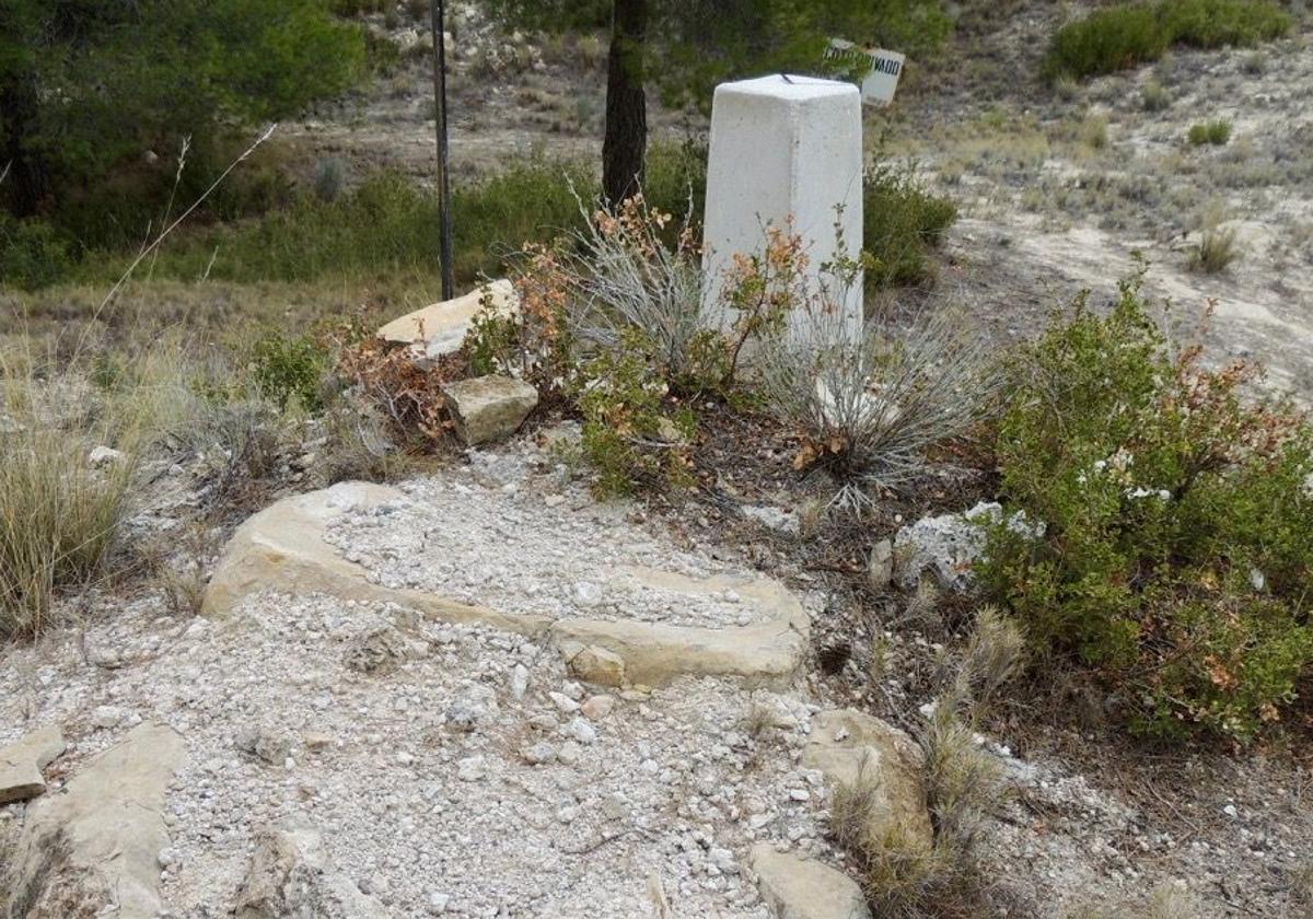 Los mojones sirven para delimitar los pueblos de la provincia.