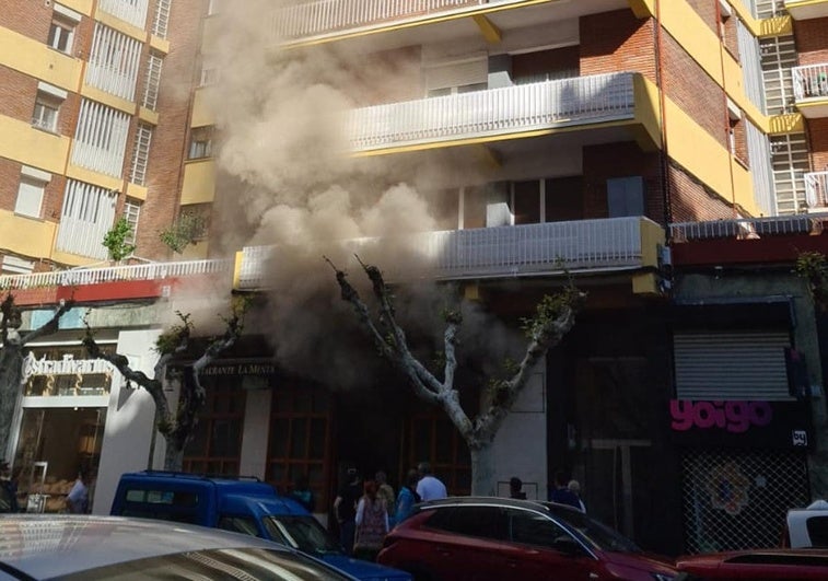 Incendio en el restaurante de Miranda de Ebro.