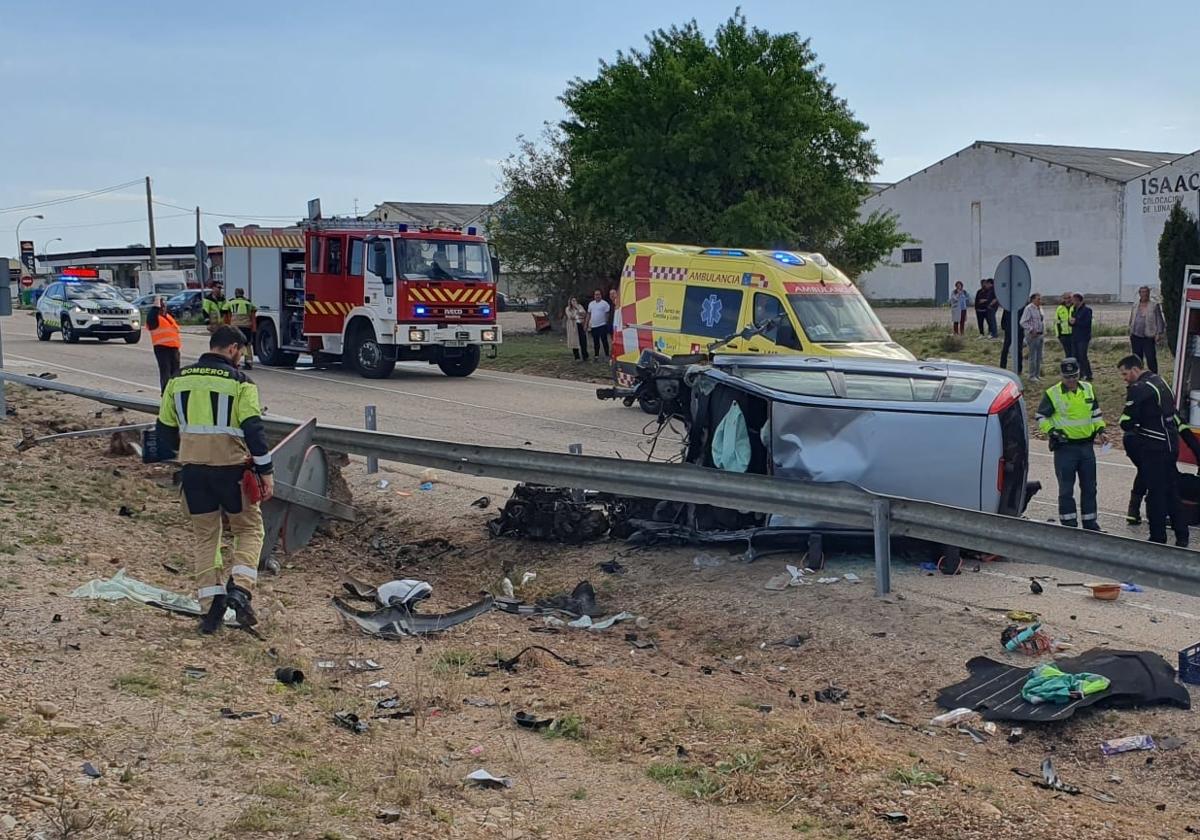 Imagen del vehículo accidentado.