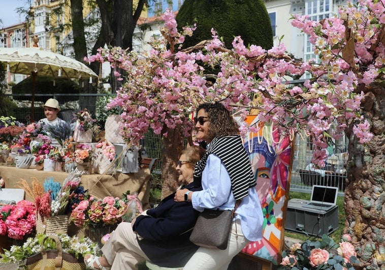 Las flores han sido las grandes protagonistas de las fotos.