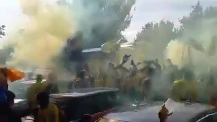 Así ha recibido la afición al Villa de Aranda en Burgos