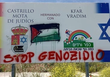 Aparecen nuevas pintadas contra Israel en Castrillo Mota de Judíos
