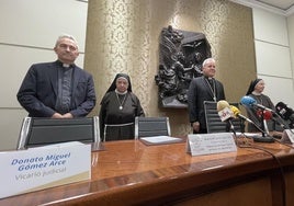 Gómez Arce, sor María Javier, Mario Iceta, sor Carmen Ruiz y Rodrigo Saiz.